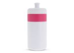 sportfles met rand 500 ml - roze