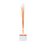 badgehouder met lanyard - oranje