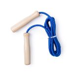 springtouw houten handvat makit - blauw