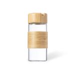 drinkfles nowsly glas en bamboe 450 ml