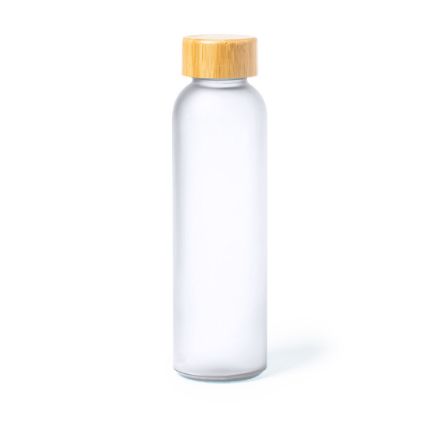 drinkfles eskay glas met bamboe dop 500 ml