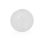 strandbal van transparant pvc. 28 cm nemon - wit