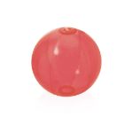 strandbal van transparant pvc. 28 cm nemon - rood
