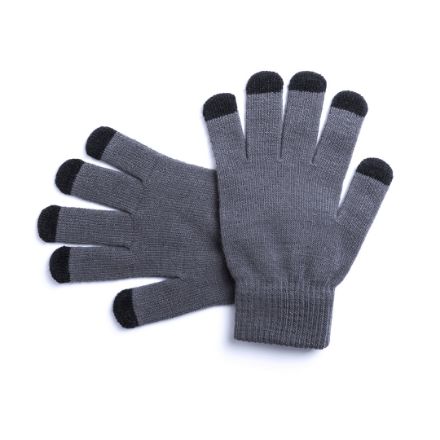 touchscreen handschoenen met speciale coating. - grijs