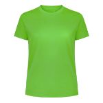 dames t-shirt 100% polyester 135 gr/m2, s - limegroen