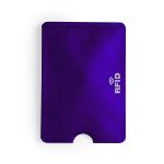 aluminium creditcardhouder en rfid blocker - paars