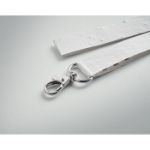 zaadpapier lanyard met haak