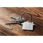 metalen sleutelhanger huisje mord