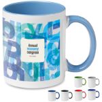 keramische mok met een gekleurd binnenkant 300 ml