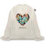 katoenen rugzakje met koord.