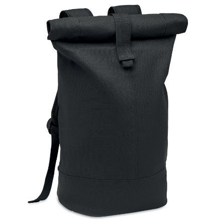 rolltop gewassen canvas rugzak