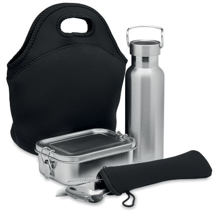 lunchset in roestvrij staal