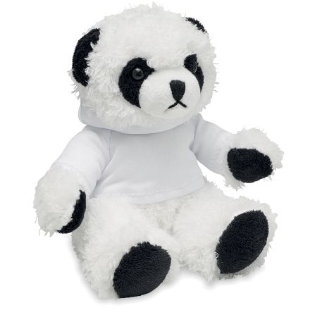 pluchen panda met capuchontrui