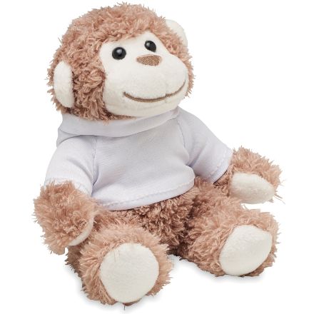 pluchen aap met trui en capuchon