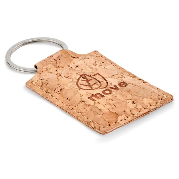 sleutelhanger rechthoek kurk