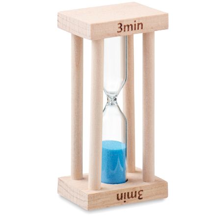 houten zandloper 3 minuten