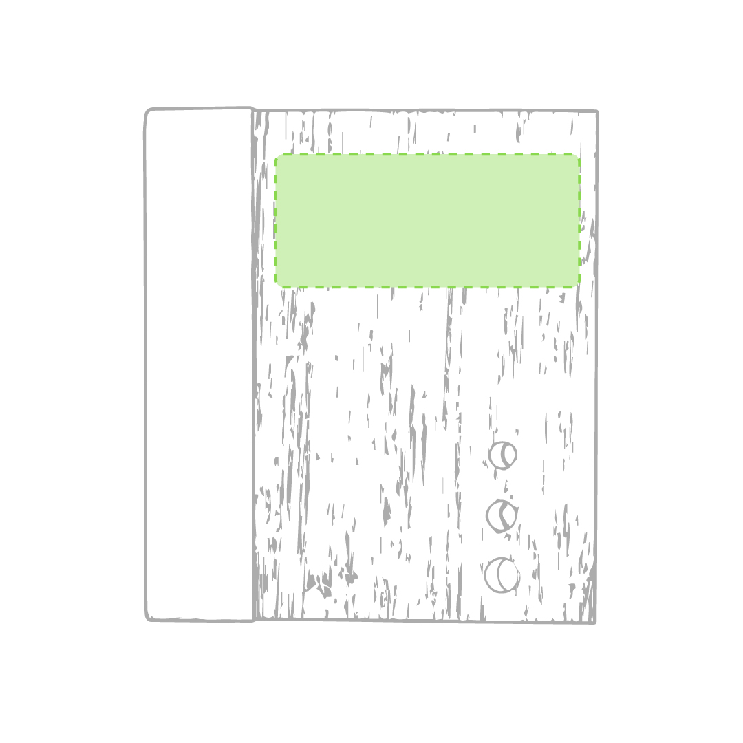 tampondruk/zeefdruk e (8 x 3,5 cm)