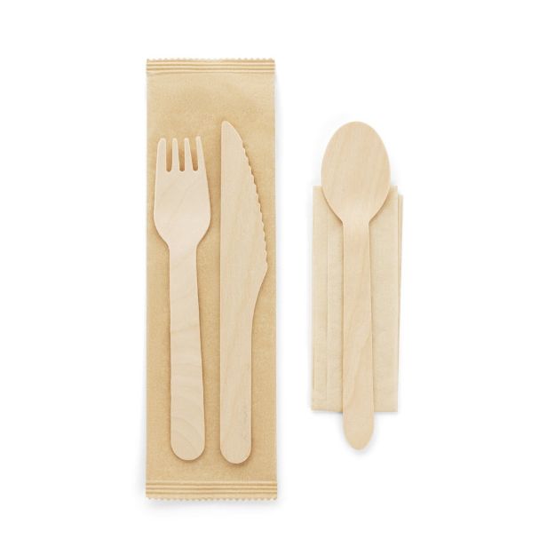 suya. houten bestekset