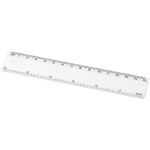 refari liniaal van 15 cm van gerecycled plastic - wit