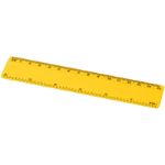 refari liniaal van 15 cm van gerecycled plastic - geel