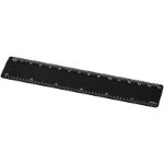 refari liniaal van 15 cm van gerecycled plastic - zwart