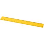 refari liniaal van 30 cm van gerecycled plastic - geel