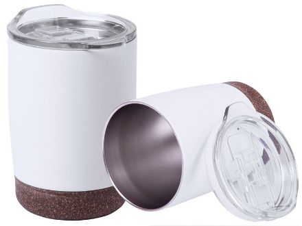 rvs dubbelwandige beker 380 ml met kurk nerux