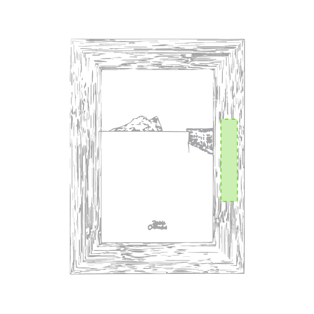 lasergravure (7 x 2 cm)