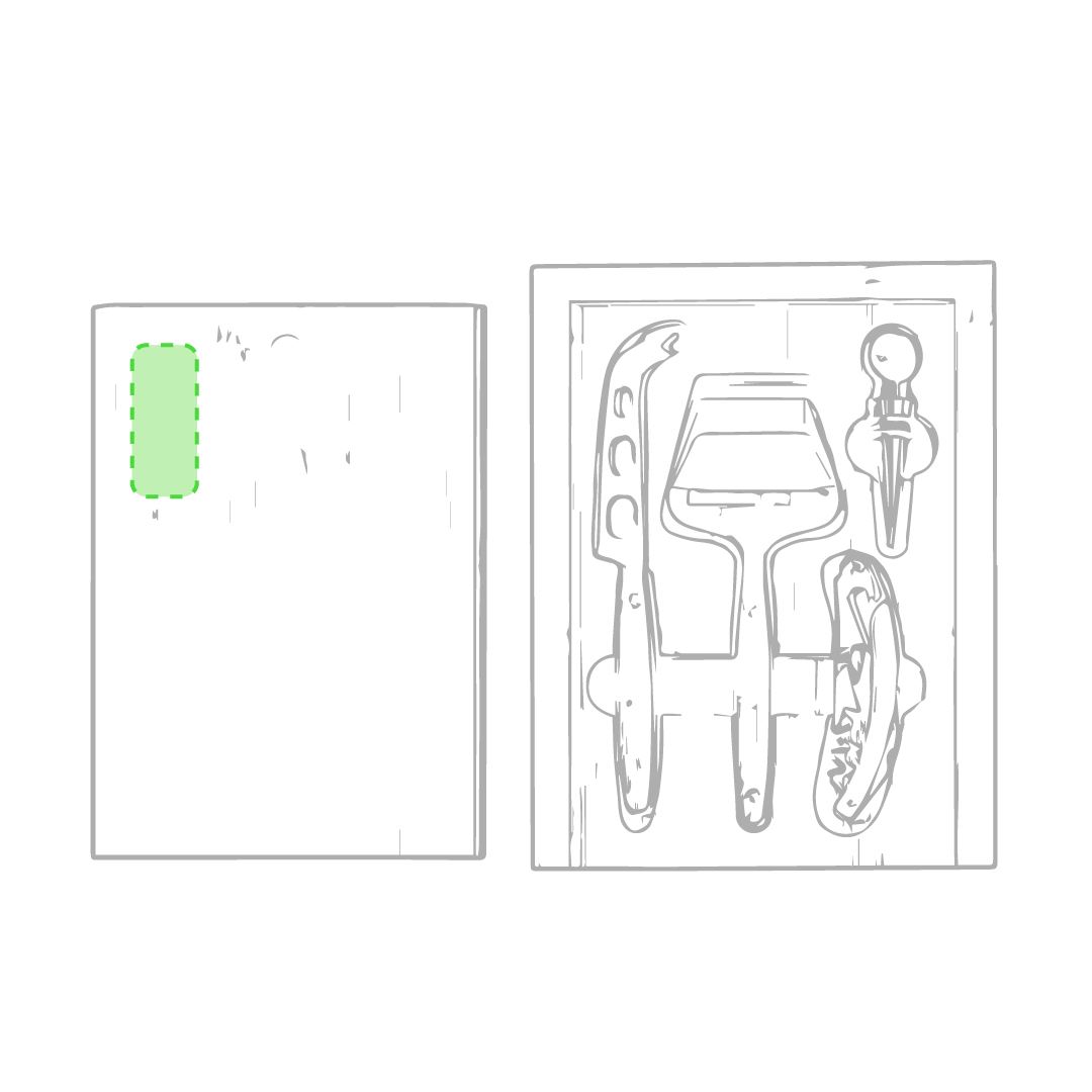 lasergravure (7 x 3 cm)