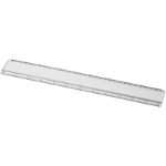 ellison 30 cm kunststof liniaal met papieren inlay - transparant