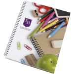 wire-o a4 notitieboek hard cover - zwart