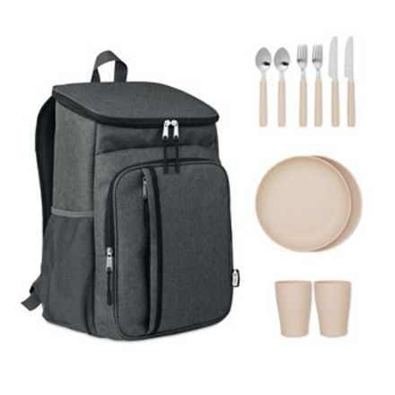 600d rpet outdoor koeltas monte - zwart