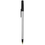 bic® round stic balpen blauwschrijvend - zilver