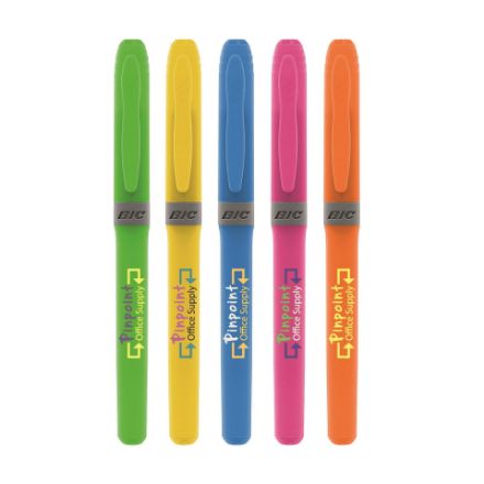 bic® brite liner© grip markeerstift - limegroen