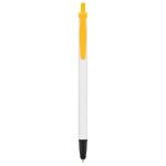 bic® clic stic stylus balpen blauwschrijvend - geel