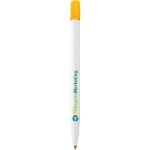 bic® media clic eco balpen blauwschrijvend - geel