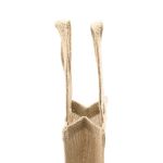 jute tas met pvc venster voor 1 fles