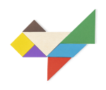tangram puzzel van hout