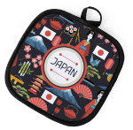 pannenlap, 1 vlakke zijde voor bedrukking