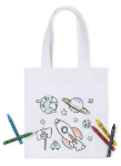 inkleurbare non woven tas met 5 stiften