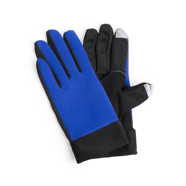 sporthandschoenen touchscreen 1 maat vanzox - blauw