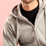 hooded sweater met rits katoen/polyester s-3xl