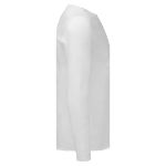 wit t-shirt lange mauwen 140 gr fruit of the loom