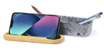 etui van bamboe en vilt glaston