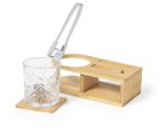 whisky set met bamboe standaard devon