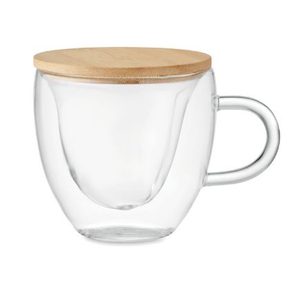 dubbelwandige borosilicaat mok 180 ml