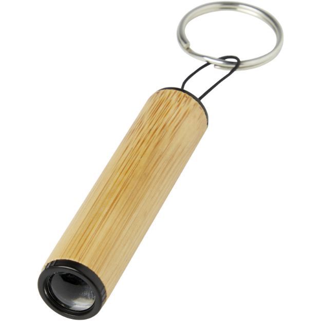 cane bamboe sleutelhanger met lampje