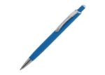 balpen monaco metaal rubberised blauwe inkt - blauw