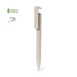 pen met gsm houder tarwestro polus blauwschrijvend