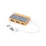 usb hub van bamboe en vilt barney